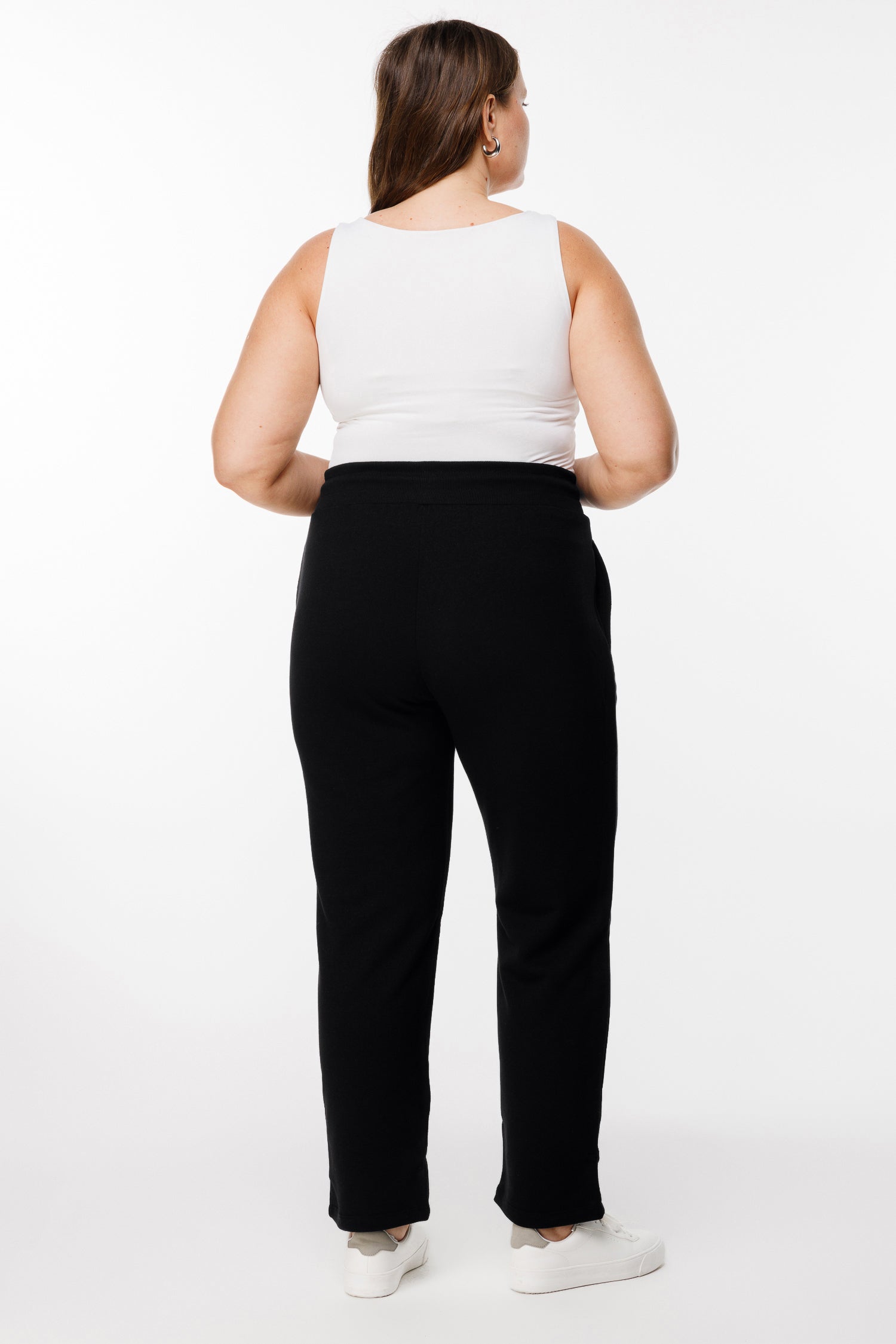 Düz Paça Esnek Jogger