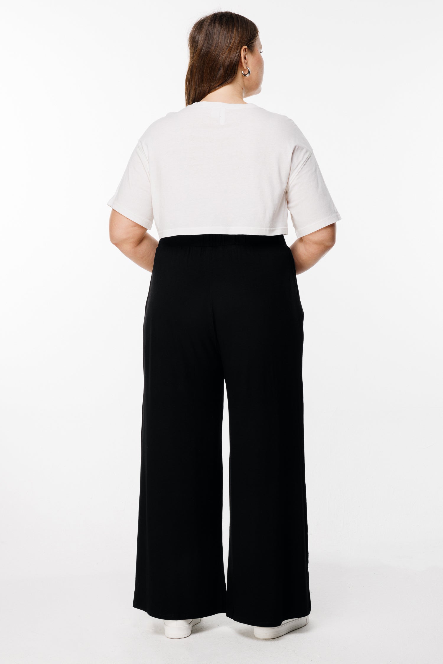 Geniş Paça Esnek Pantolon