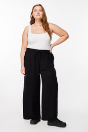 Geniş Paça Esnek Yoga Pantolonu