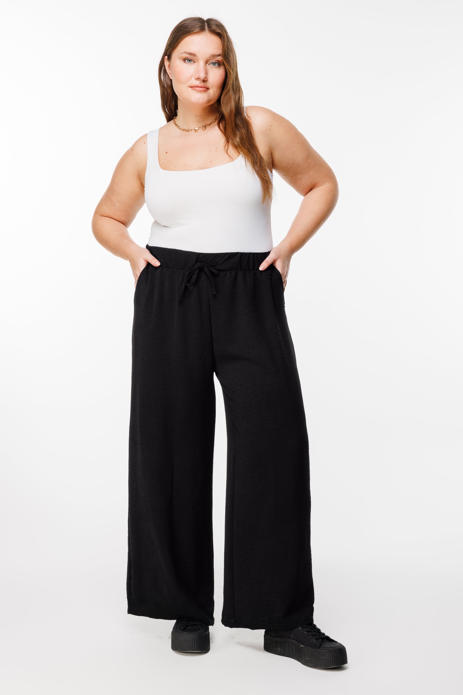 Geniş Paça Esnek Yoga Pantolonu