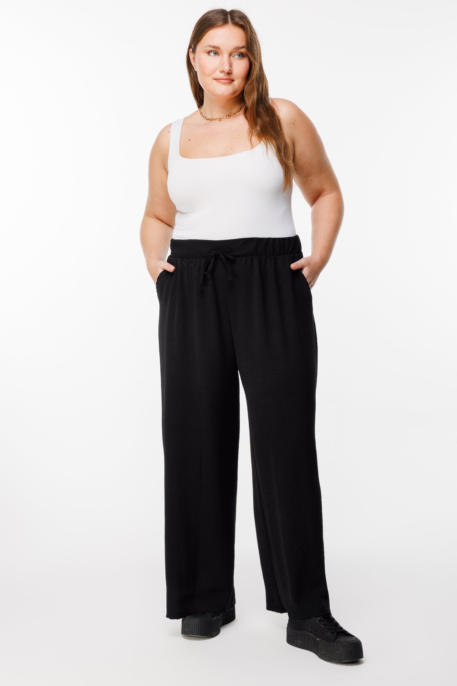 Geniş Paça Esnek Yoga Pantolonu