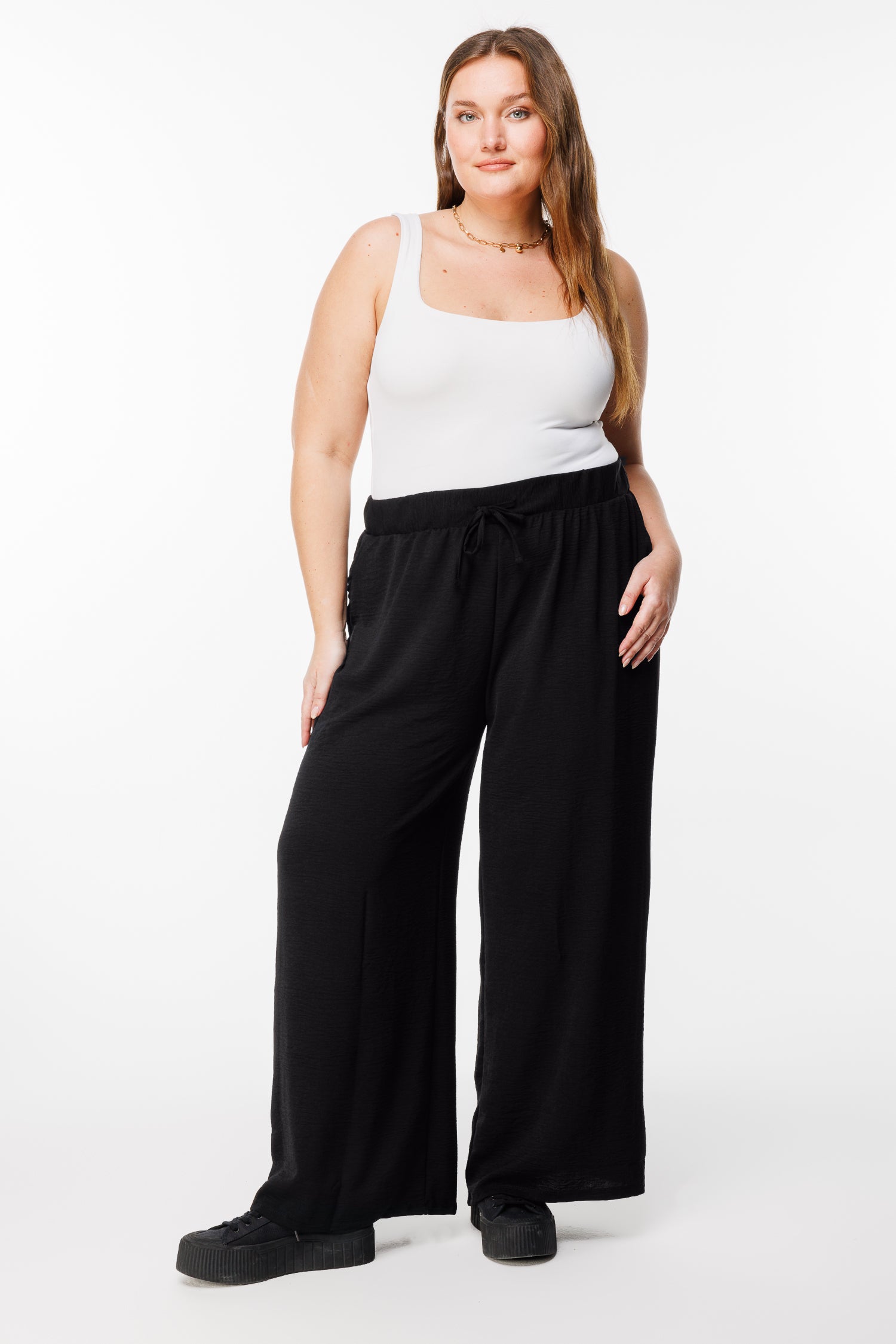 Geniş Paça Esnek Yoga Pantolonu