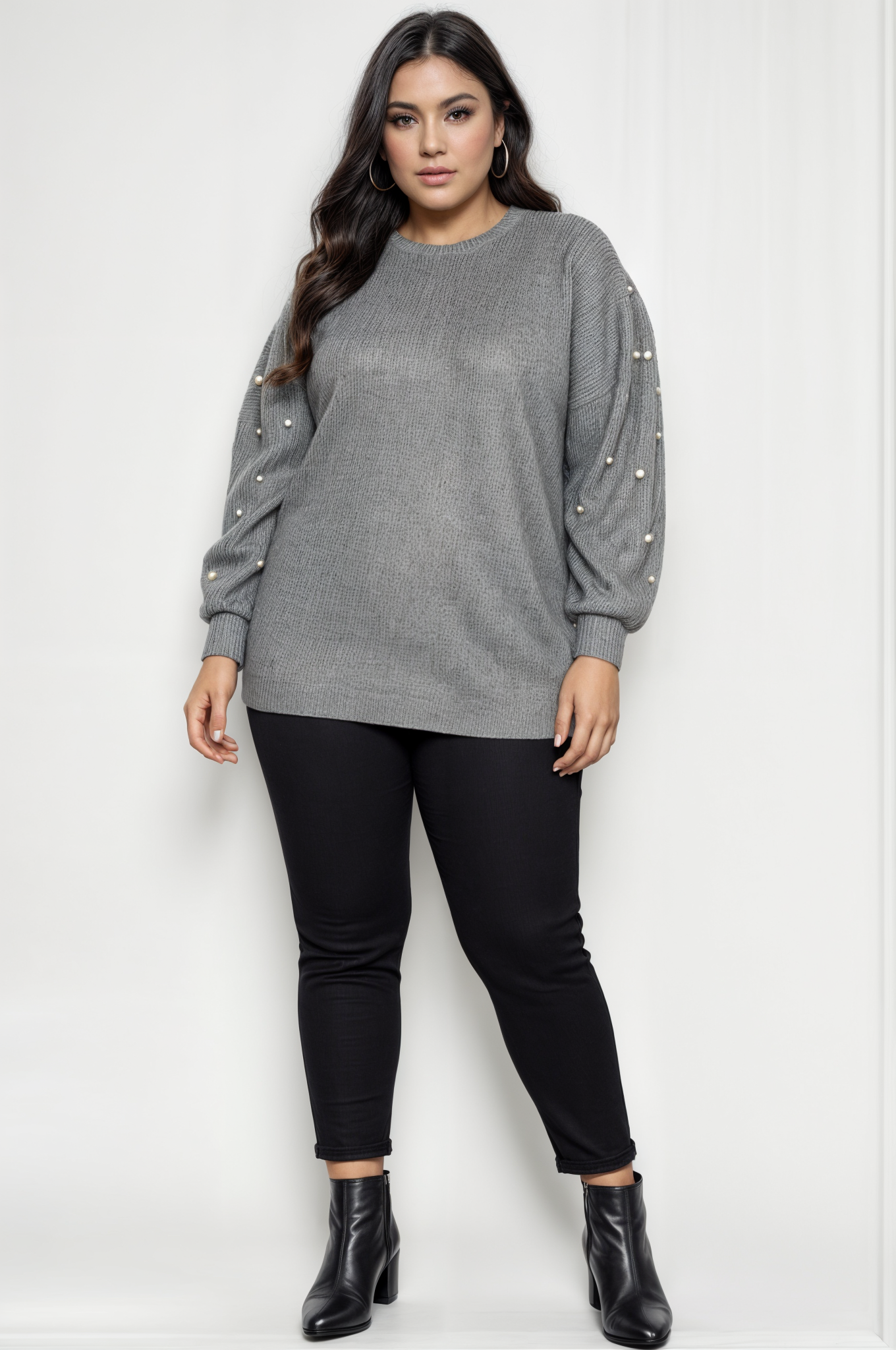İnci Detaylı Sweatshirt