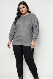 İnci Detaylı Sweatshirt