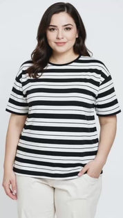 Kısa Kollu Çizgili T-shirt